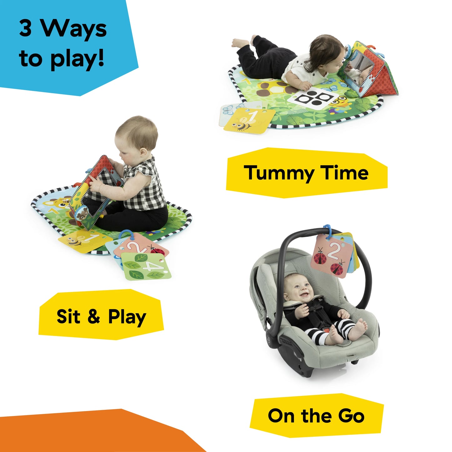 Kids2 - Be Dg Tummy Time - Mat And Mirror