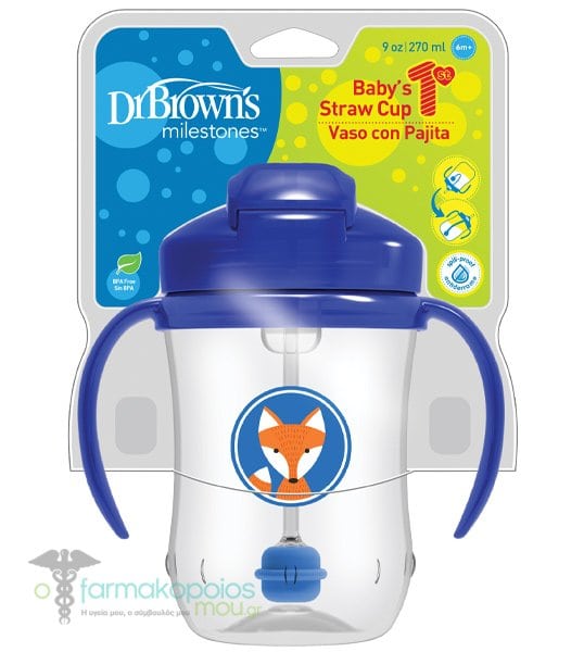Baby’s First Straw Cup 270ML 6m+ , Blue