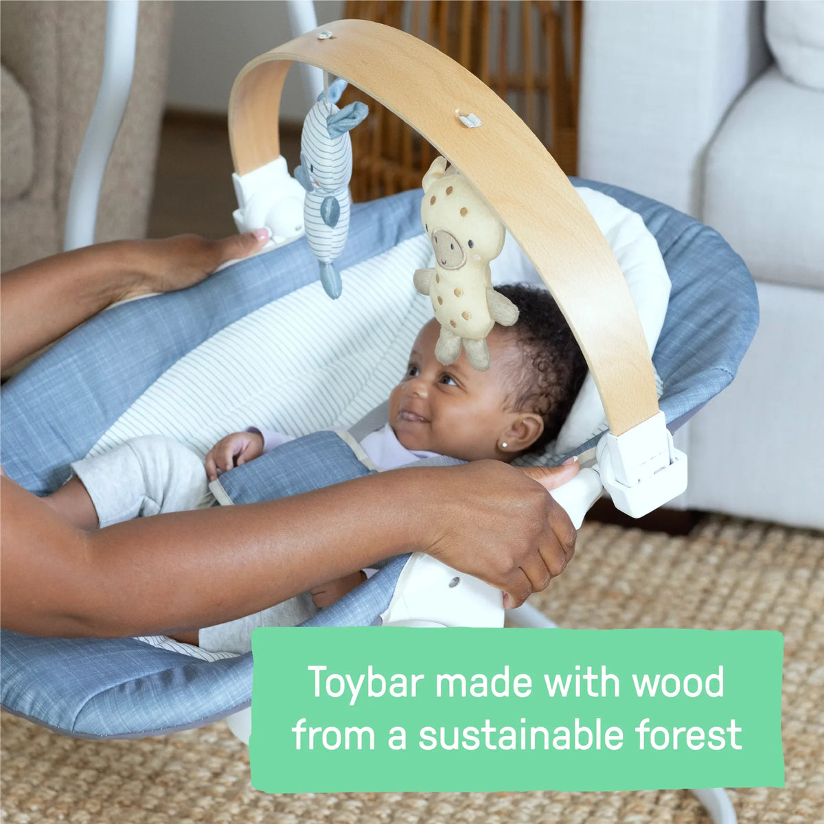 Kids2 - Ing Simple Comfort Decor Swing - Parker