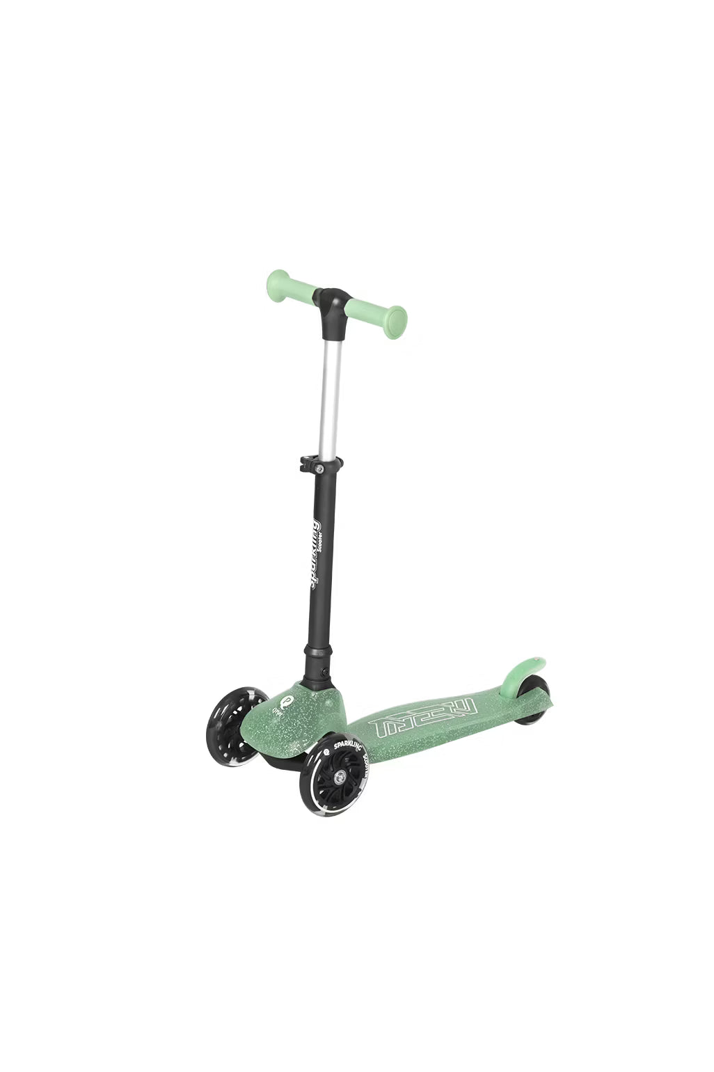 Q Play - Sparkling Led Flashing Wheels - Child Scooter Green