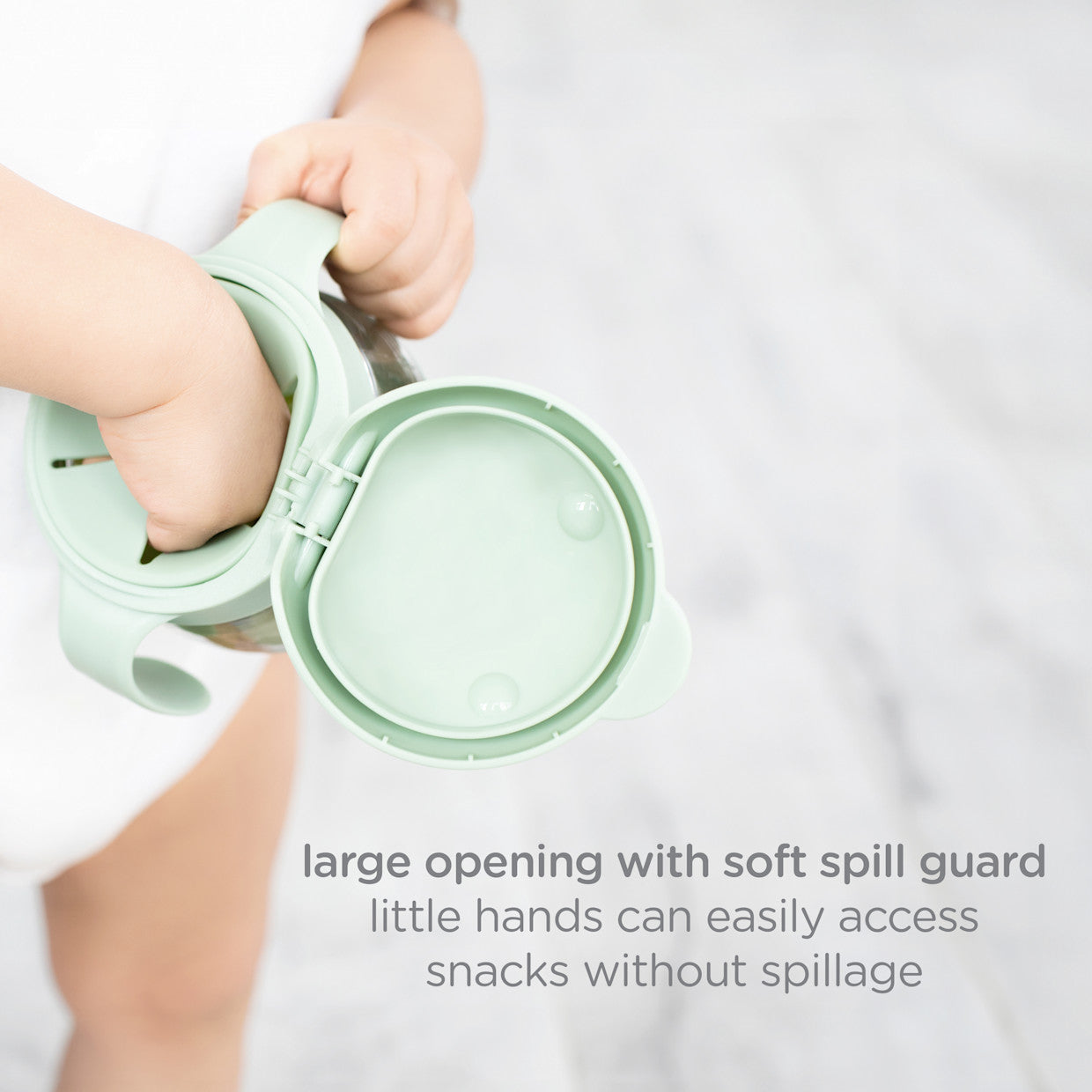 Ubbi - Tweat 2 Piece Snak Container - Sage/Blush Pink