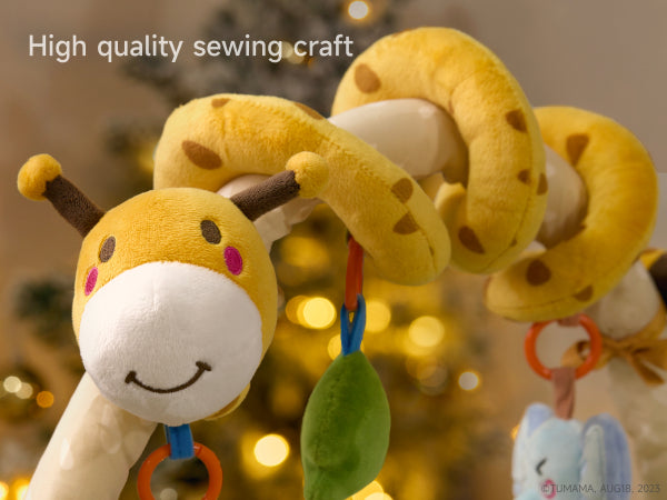 Tumama Kids  - Giraffe Spiral Toy - Texurted Play Activity - Sensory Exploration & Engagement
