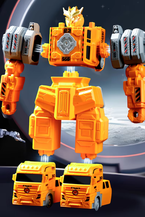 Tumama Kids - Magnetic Transform Engineering - Car Converting Robot Set