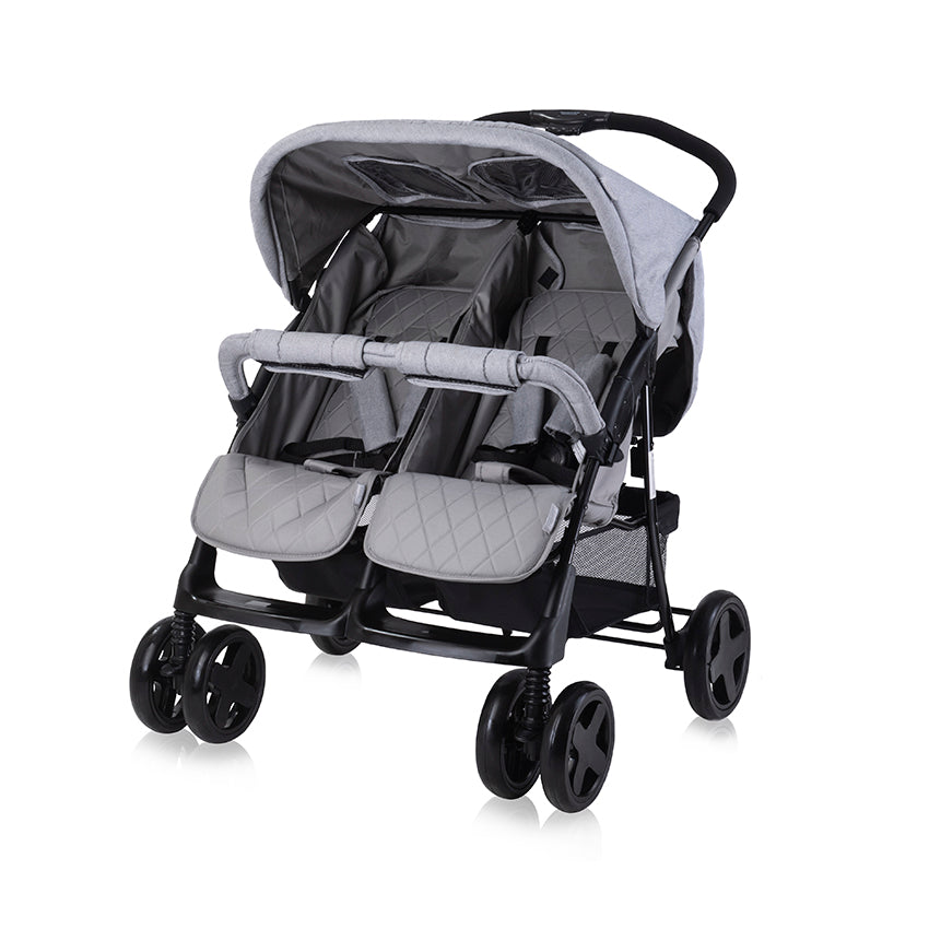 Lorelli - Twin Baby Stroller - Cool Grey - (+Bag)