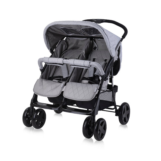 Lorelli - Twin Baby Stroller - Cool Grey - (+Bag)