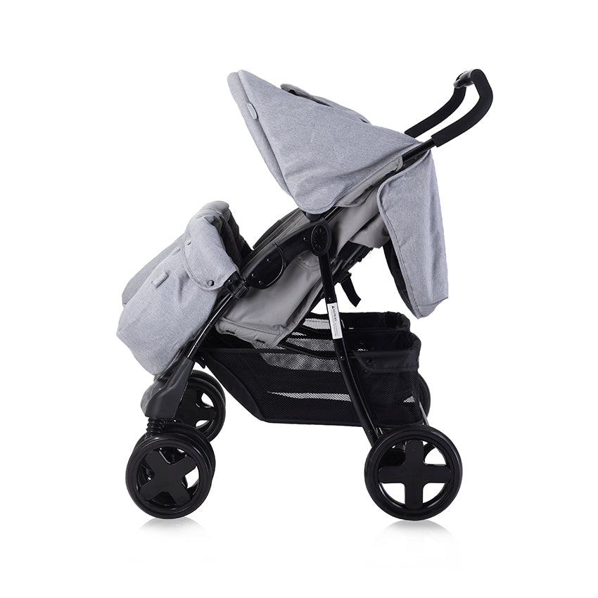 Lorelli - Twin Baby Stroller - Cool Grey - (+Bag)