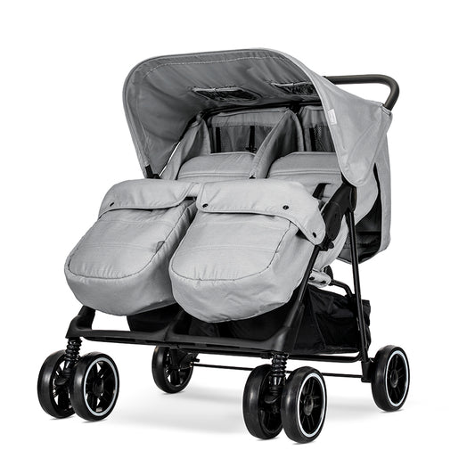 Lorelli - Twin Baby Stroller - Grey - (+Bag)