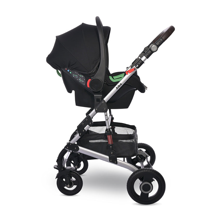 Lorelli - Baby Stroller - Alba Premium Set 3in1 - (NEW) - Steel Grey - Travel System