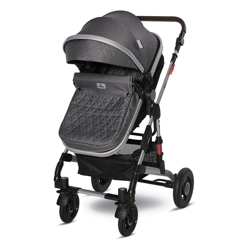 Lorelli - Baby Stroller - Alba Premium Set 3in1 - (NEW) - Steel Grey - Travel System