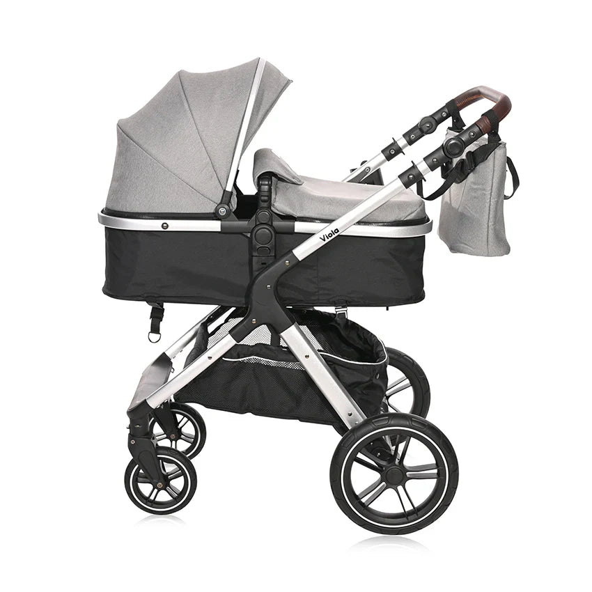 Baby Stroller VIOLA 3in1 with transformable seat Grey