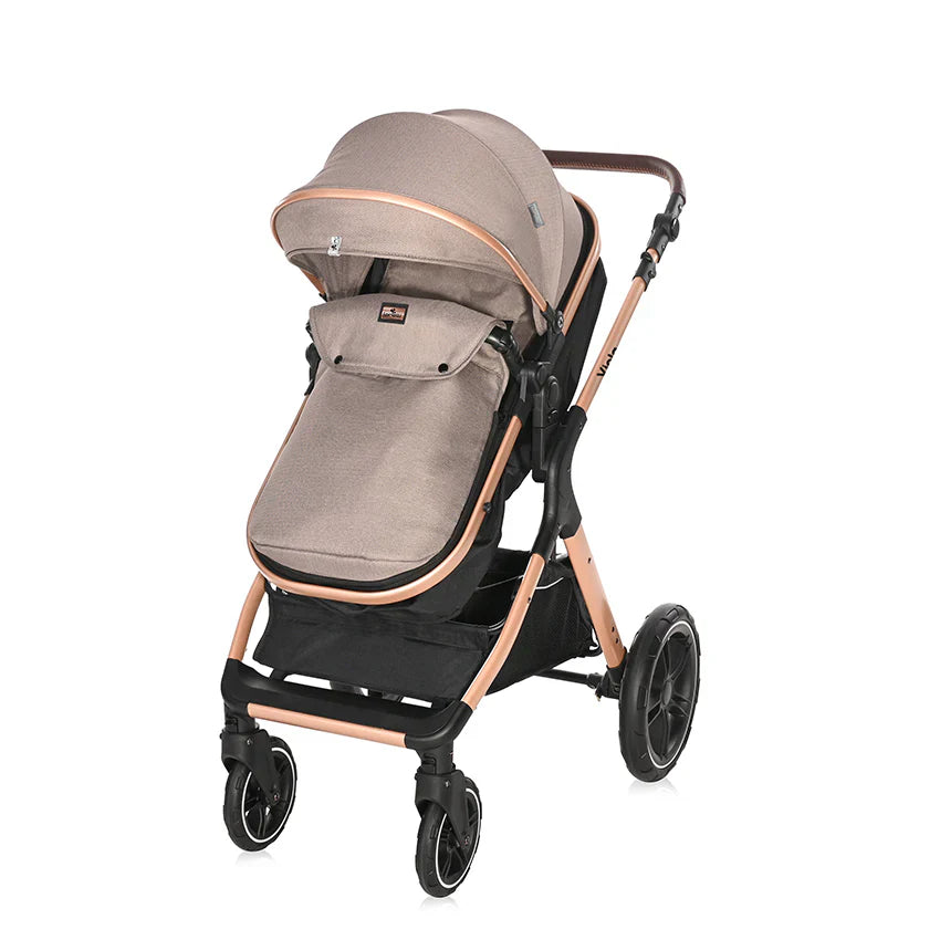 Baby Stroller VIOLA 3in1 with transformable seat Beige
