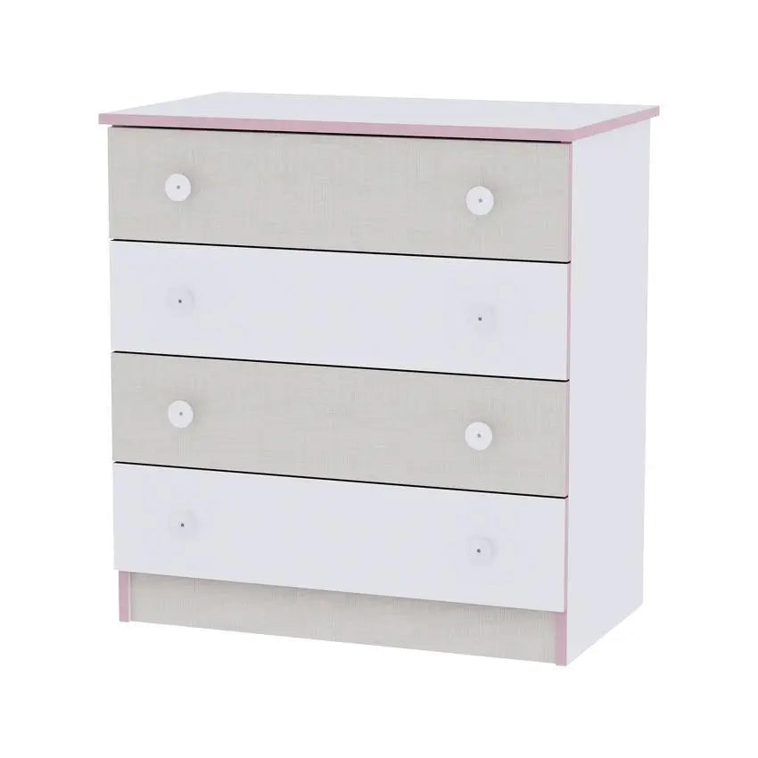 Lorelli WHITE/BEIGE PINK DRESSER