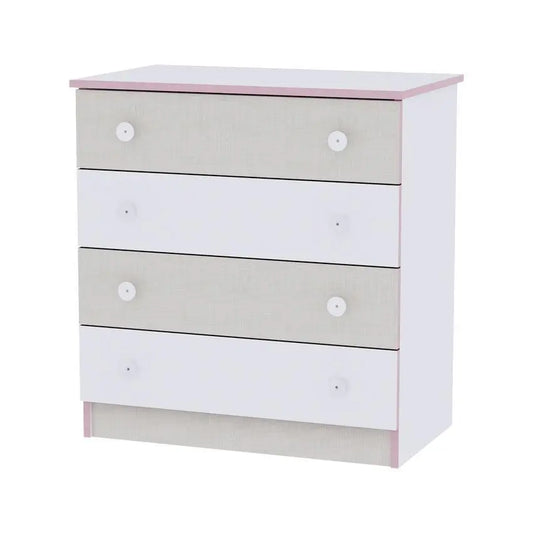 Lorelli WHITE/BEIGE PINK DRESSER