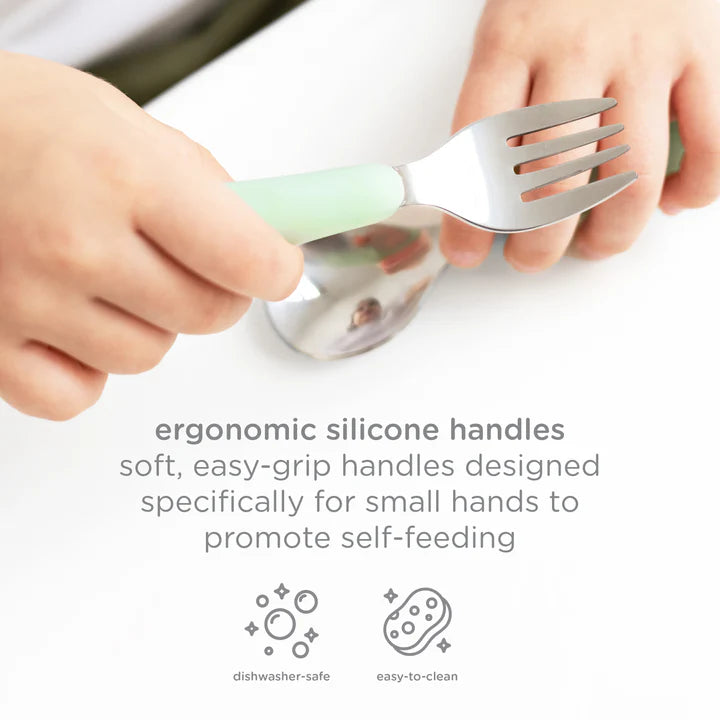 Ubbi - SST Cutlery 2Forks/2Spoons - Polaris/Sugar Snap