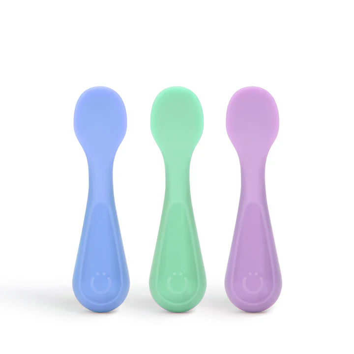 Ubbi  - Silicone Cutlery 3Spoons - Polaris , Smoothie , Sugar Snap