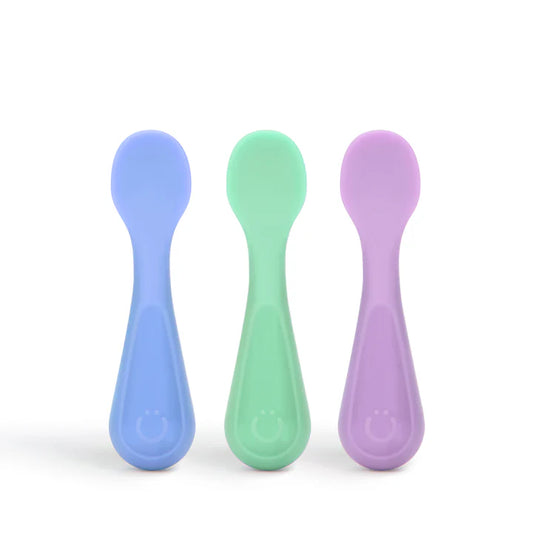 Ubbi  - Silicone Cutlery 3Spoons - Polaris , Smoothie , Sugar Snap