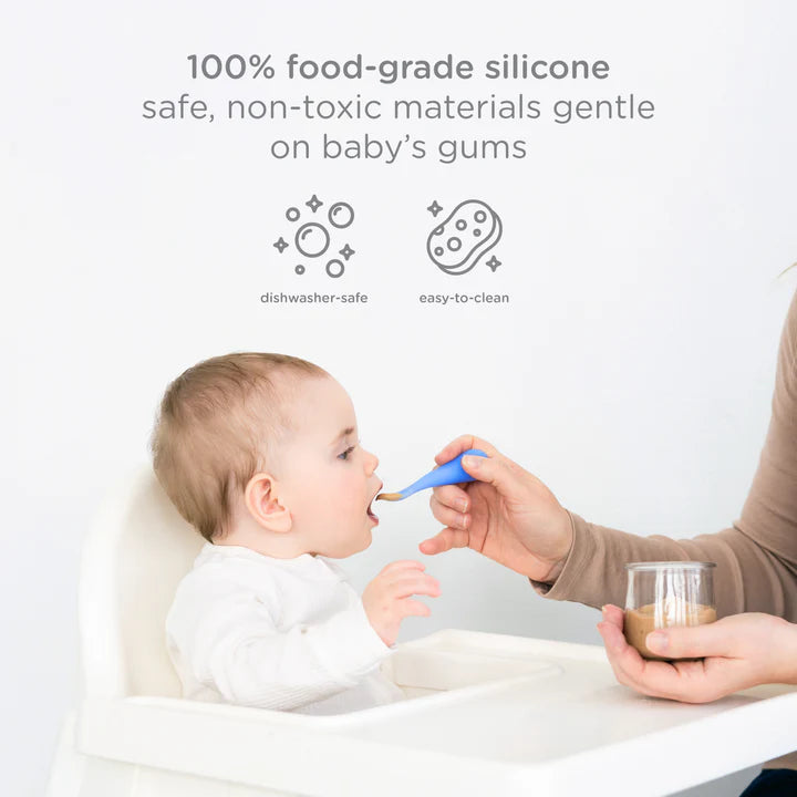 Ubbi  - Silicone Cutlery 3Spoons - Polaris , Smoothie , Sugar Snap