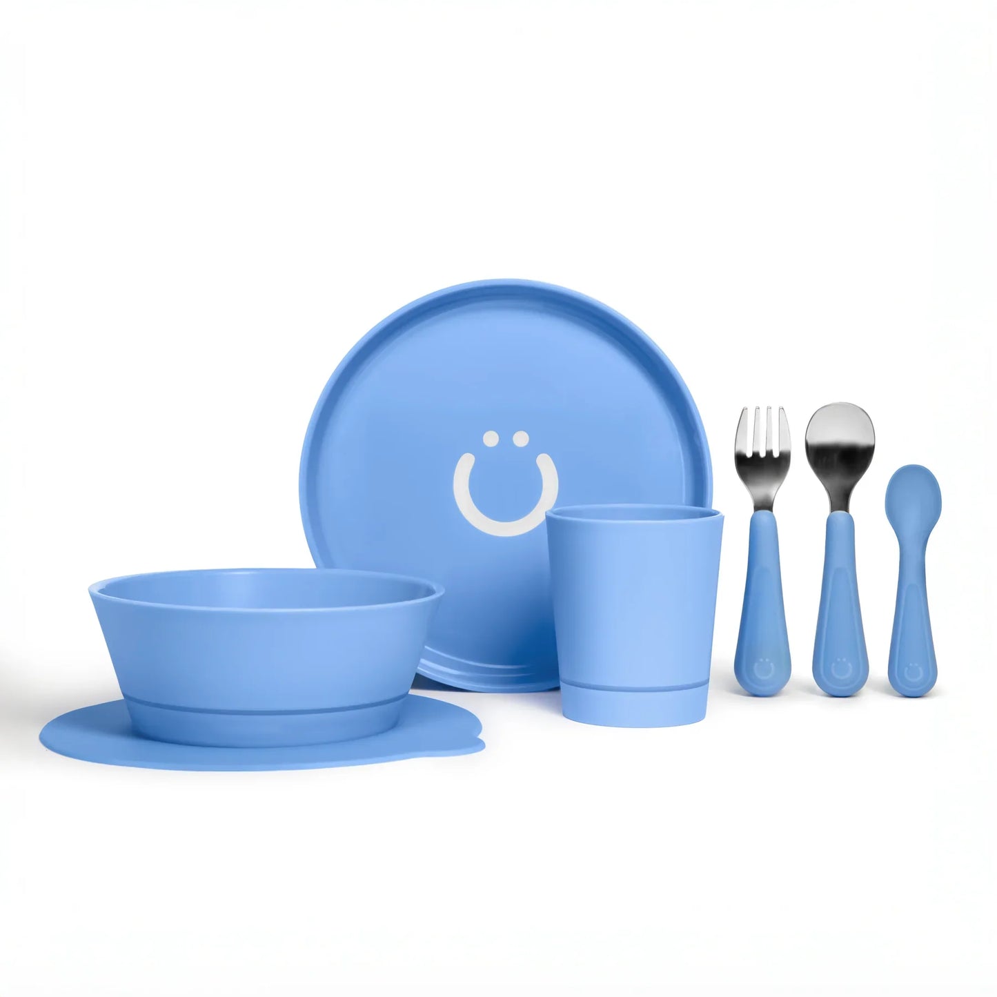 Ubbi - Feeding Set - Plate,Bowl,Cup,Cutlery,Sunction Cup