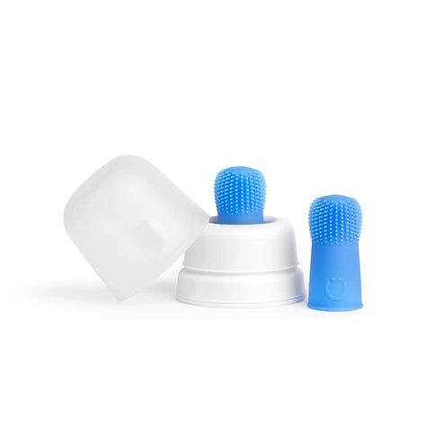 Ubbi - 2 Finger Toothbrushes + Case Silicone