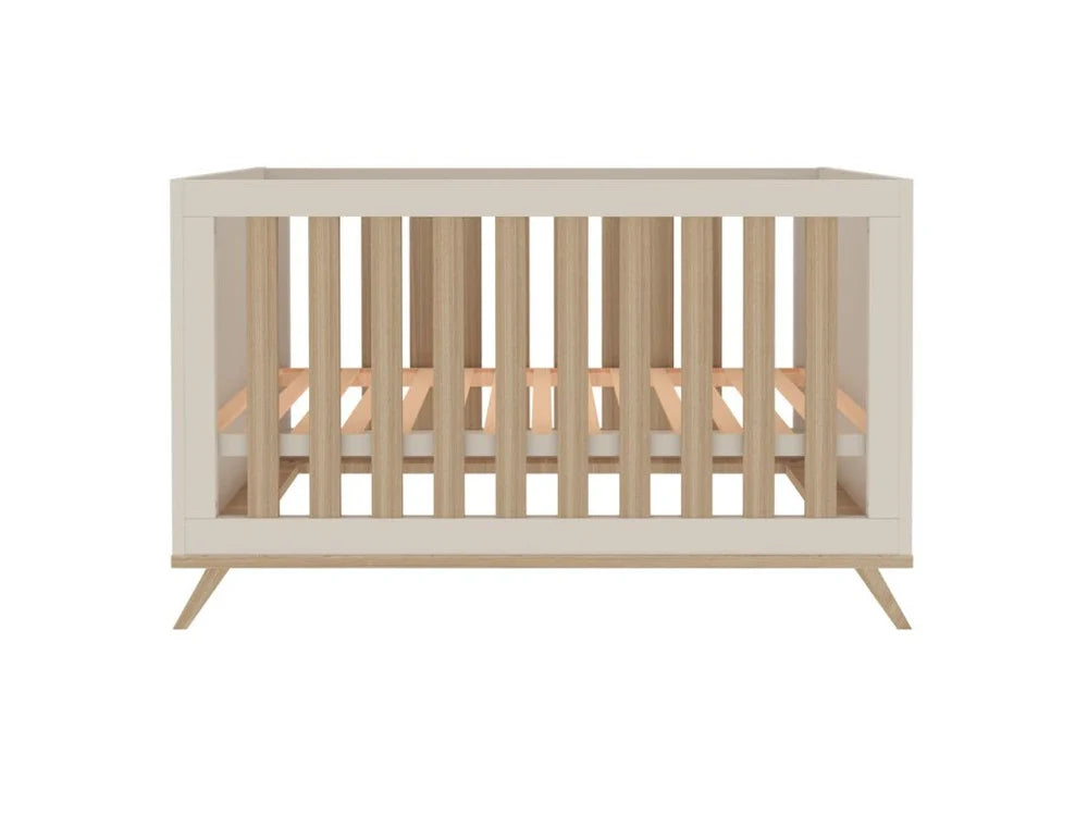 Faktum - Sienna Convertible Baby & Toddler Cot - Adjustable Mattress Base - Cashmere