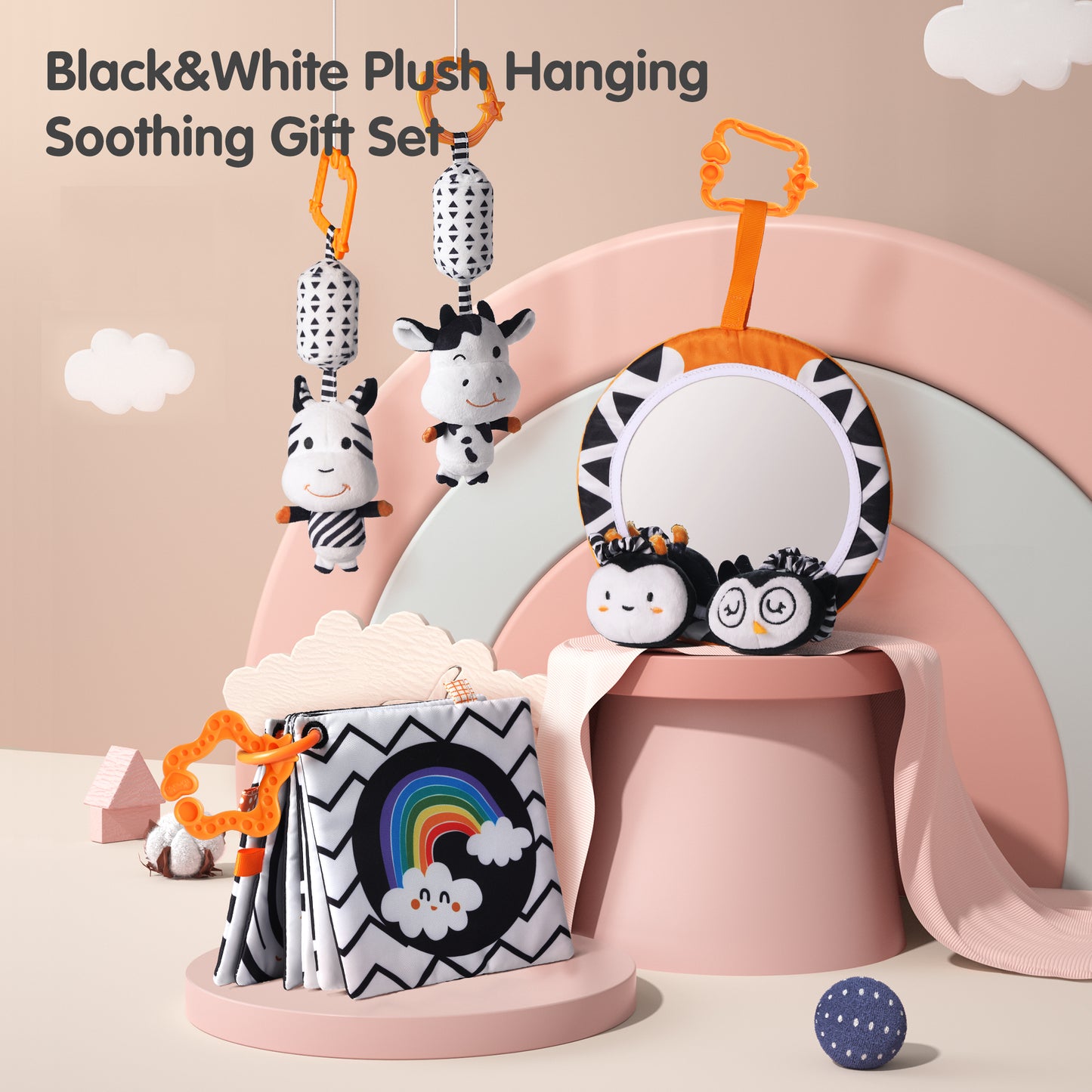 Tumama Kids - Mirror Set - Black&White - 4pcs - Newborn