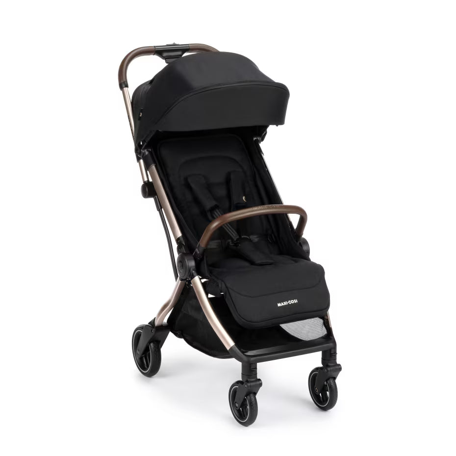 Maxi-Cosi - Eva 3 Stroller - Travel Stroller - Essential Black Champagne