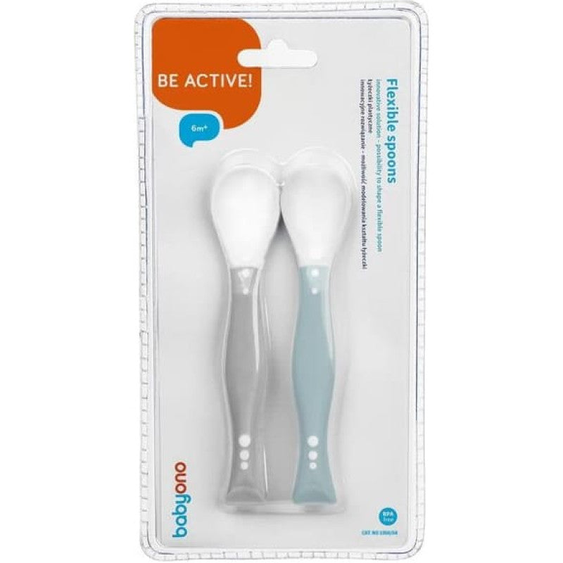 BabyOno - Flexible Spoons 2pcs - 1066/04