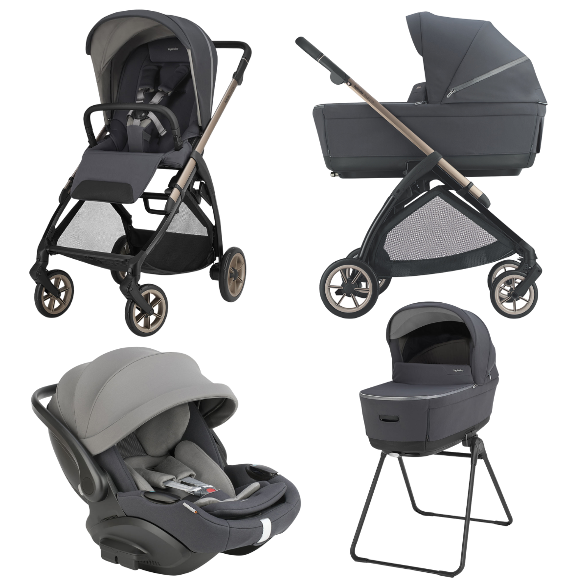Inglesina - Electa Evo - Darwin Travel System - Studio Grey