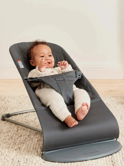 Babybjorn - Bouncer Bliss Woven Petal - Anthracite