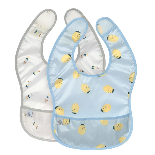 Lassig - Happy Fruits - 2pcs Bibs Lemon