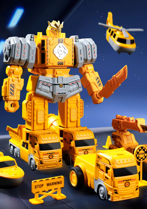Tumama Kids - Magnetic Transform Engineering - Car Converting Robot Set