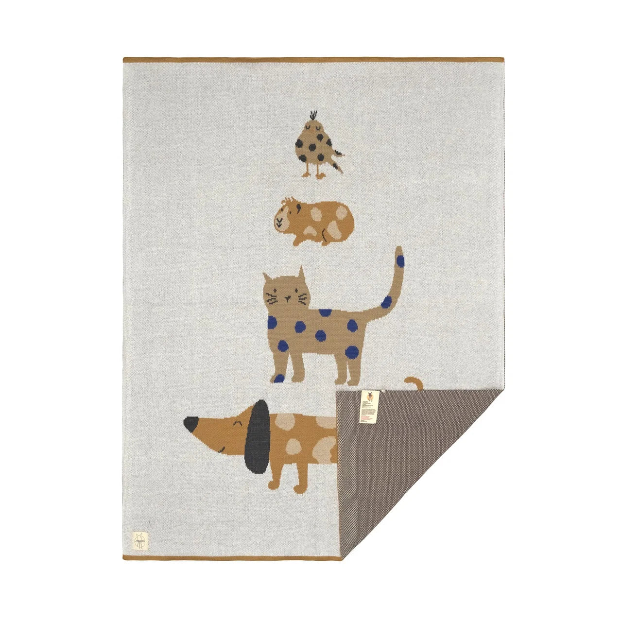 Lassig - Blanket Gots Little Mateys - Royal Blue