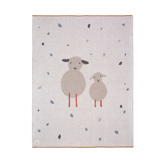Lassig - Blanket Gots Little Mateys - Royal Blue