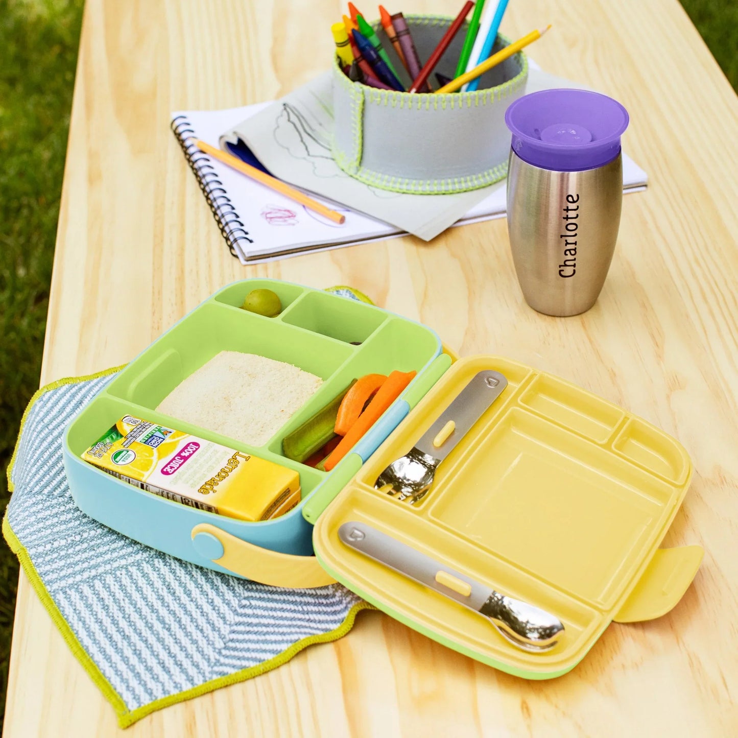 Munchkin - Bento Toddler - Lunch Box - Green