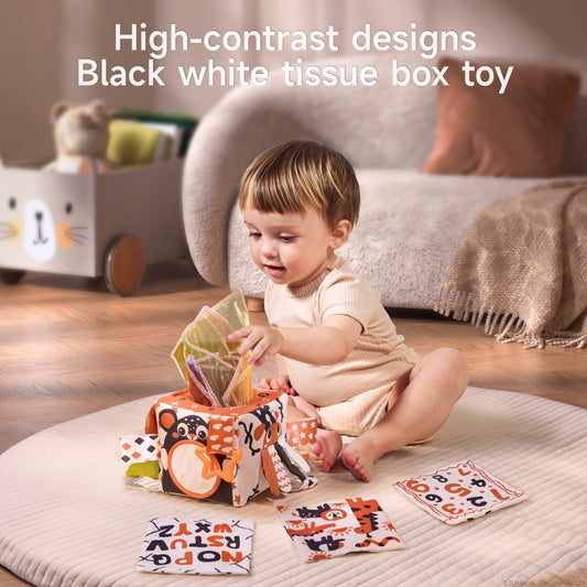 Tumama Kids  - Multi-Sensory - Black&White - Tissue Box