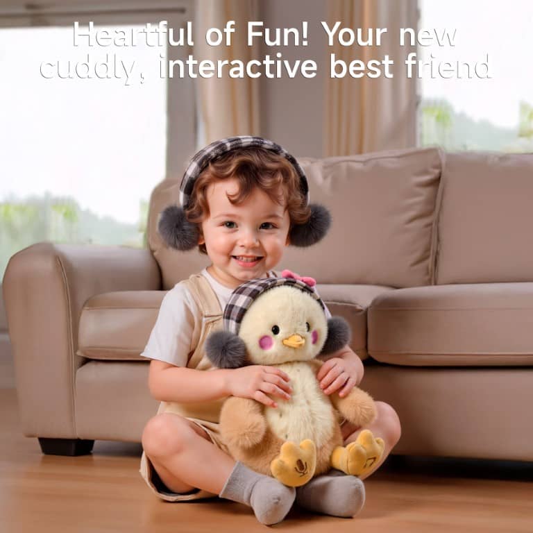 Tumama Kids - Interactive Plush Chick Toy - "Hug Me, Kiss Me"