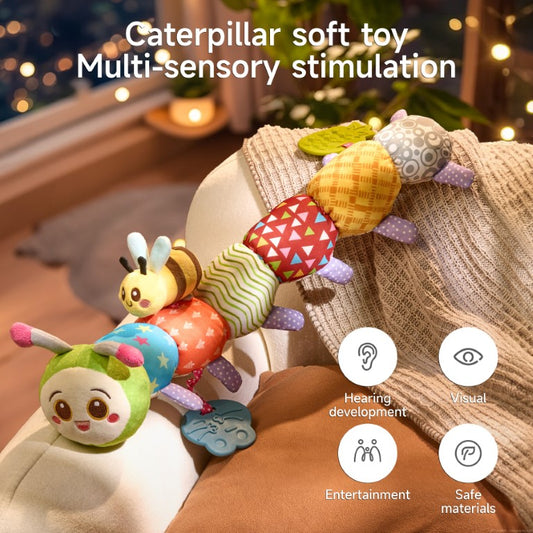 Tumama Kids - Soft Plush Sensory Caterpillar - Baby Toy