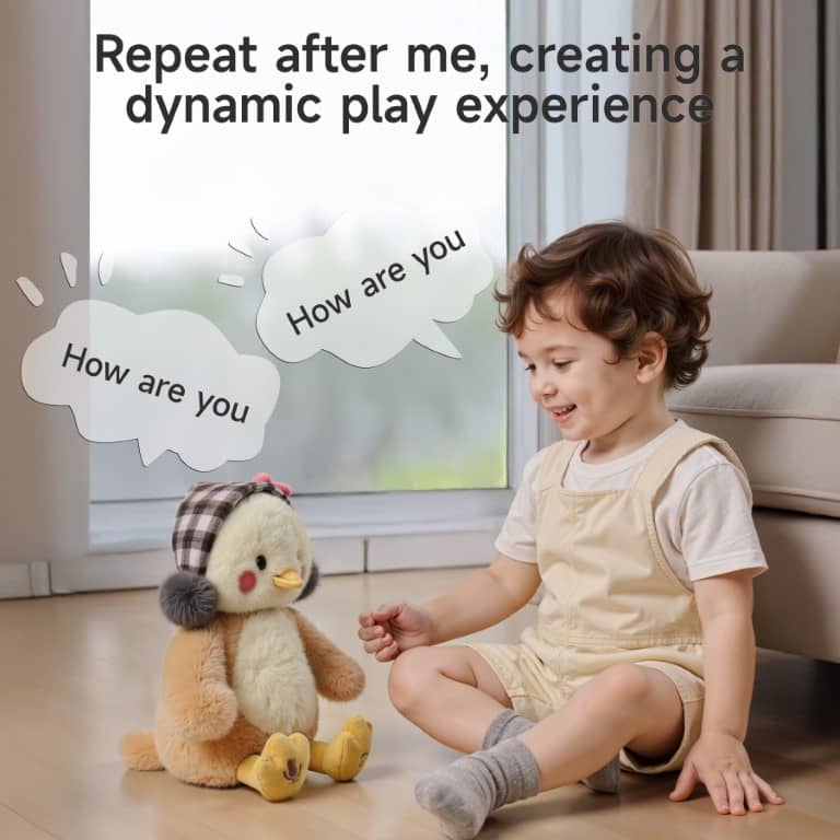 Tumama Kids - Interactive Plush Chick Toy - "Hug Me, Kiss Me"