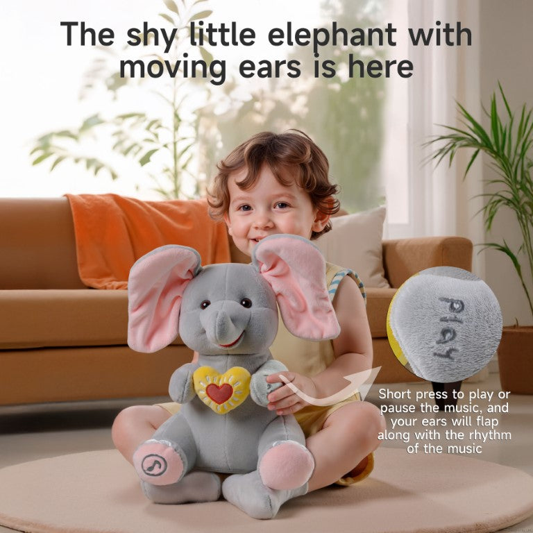 Tumama Kids - Animated Peekaboo Elephant - Musical Toy