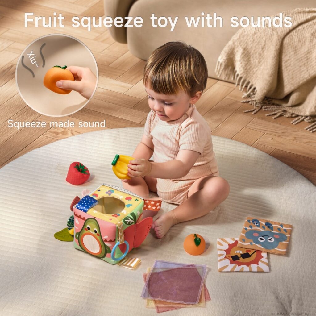 Tumama Kids  - Multi-Sensory Colorful Tissue Box
