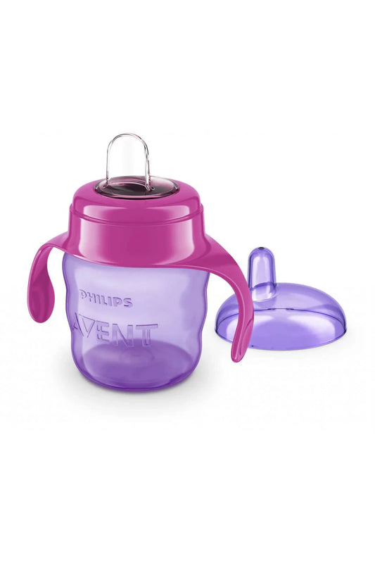 AVENT EASY SIP CUP 200ML 6M+ - RED AND PURPLE