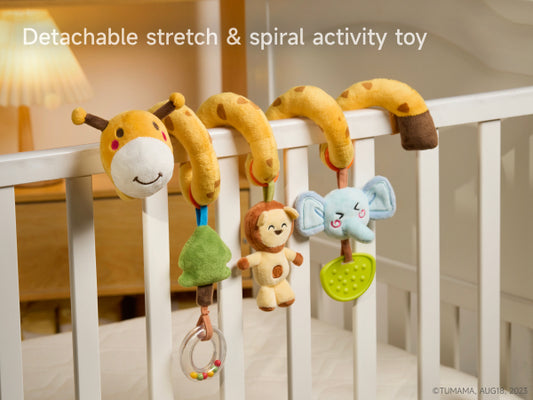 Tumama Kids  - Giraffe Spiral Toy - Texurted Play Activity - Sensory Exploration & Engagement
