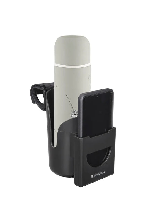 Kikkaboo - Stroller Cup Bottle Holder With Phone Pocket