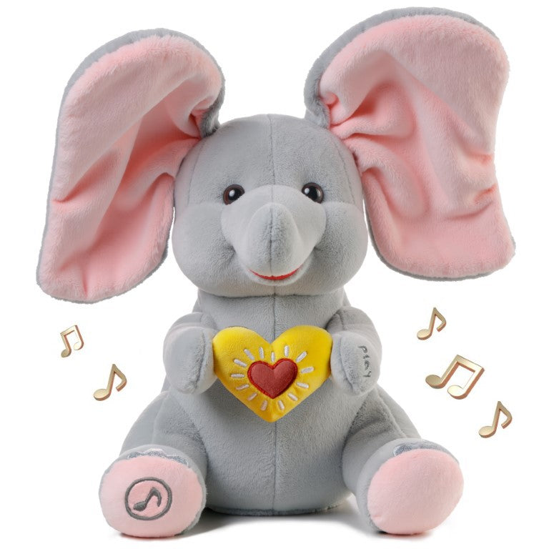 Tumama Kids - Animated Peekaboo Elephant - Musical Toy