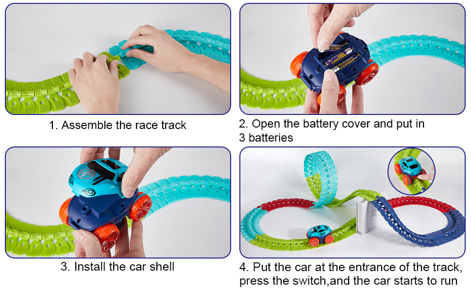 Tumama Kids - Changeable Track Race - 92pcs