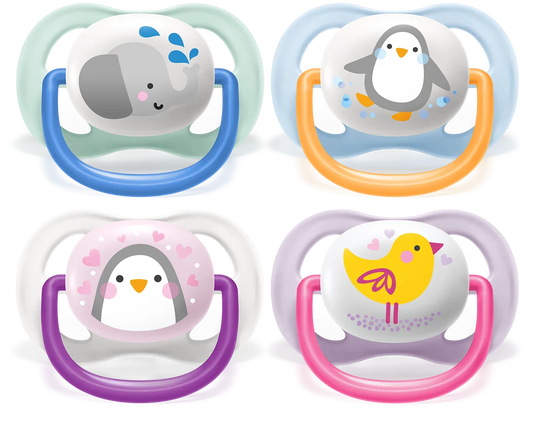 AVENT ULTRA AIR SOOTHERS MIX ANIMALS- 0-6M