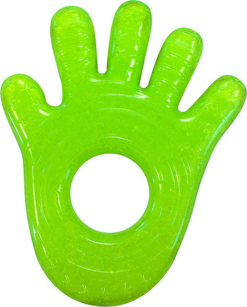Munchkin- Fun Ice Chewy Teether 0m+ - Green Hand Shape