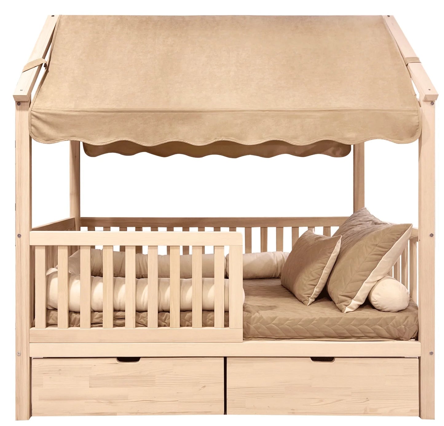 Kukka - Natural Wood Montessori - Bed 90*200cm - Floor Bed