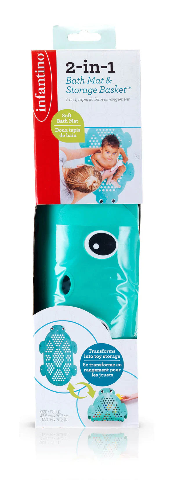 Infantino 2-IN-1 BATH MAT & STORAGE BASKET™