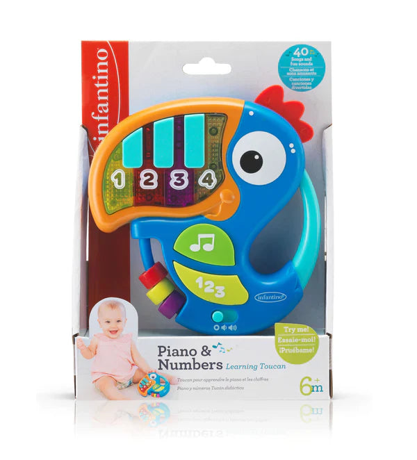 Infantino PIANO & NUMBERS LEARNING TOUCAN™